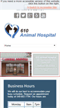 Mobile Screenshot of 610animalhospital.com