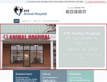Tablet Screenshot of 610animalhospital.com